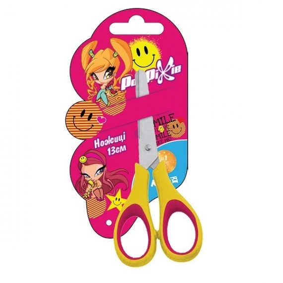 Фото - Ножиці дитячі з гум. вставками, 13см PP 29914 Фото - Ножиці дитячі з гум. вставками, 13см PP 29914