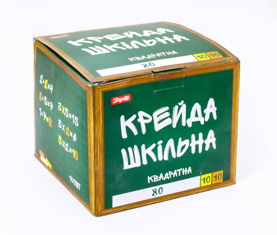 Фото - Мел 'Школьный' белый+цветной 12х12мм, 100 шт., квадратный 38354 Фото - Мел 'Школьный' белый+цветной 12х12мм, 100 шт., квадратный 38354