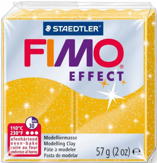 Фото - Пластика Effect, Золото з блискітками, 57г, Fimo 42831 Фото - Пластика Effect, Золото з блискітками, 57г, Fimo 42831