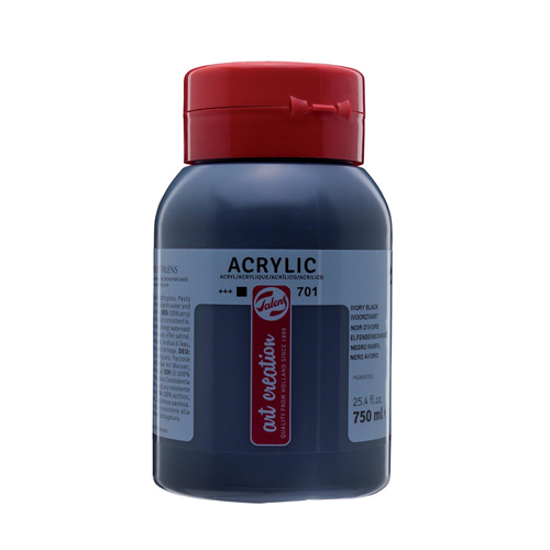 Фото - Фарба акрилова Talens Art Creation (701) Чорна слонова кістка, 750 мл, Royal Talens 49703 Фото - Фарба акрилова Talens Art Creation (701) Чорна слонова кістка, 750 мл, Royal Talens 49703