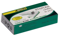 Скоби д/степлеру, №24/6, 1000шт., 4-319, 4OFFICE