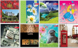 Записная книжка А6  32 л. обл. цв, мел. карт., блок офсет, финск.,  клетка  ТМ СкарбУкра (уп.100)