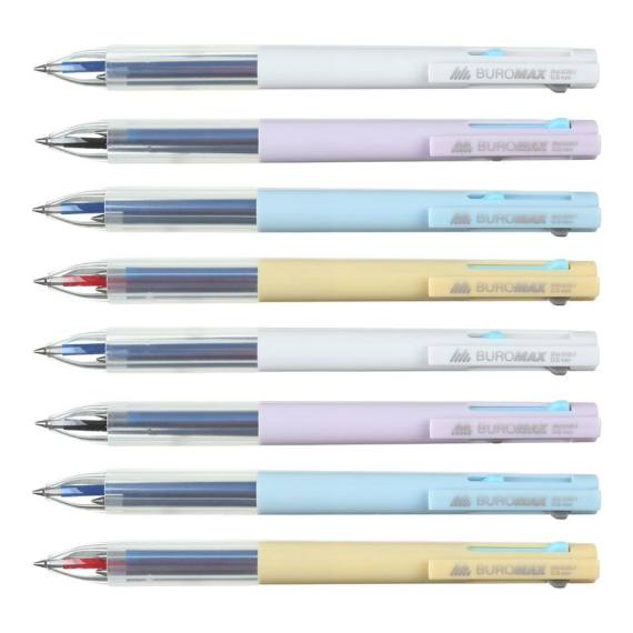 Фото - Ручка гелева автоматична 3 в 1, 0.5мм, синя, чорна, червона 62811