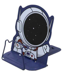 Підставка для книг металева 22,5*16,5см, Космонавт
