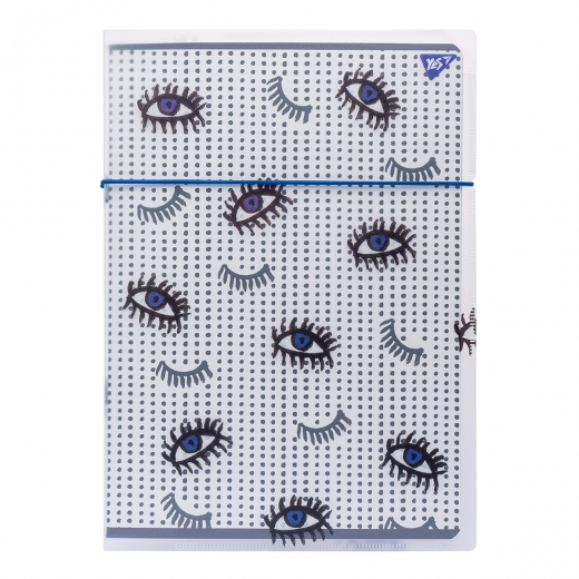 Фото - Зошит А4/48 кл. в пластиковій папці з малюнком 'BBF EYES' YES 61700