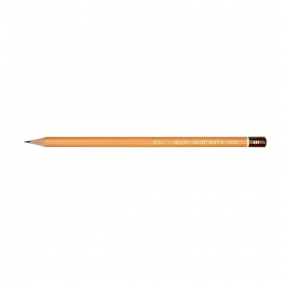 Фото - Олівець графітний 1500, 4H (уп.12) 10120 Фото - Олівець графітний 1500, 4H (уп.12) 10120