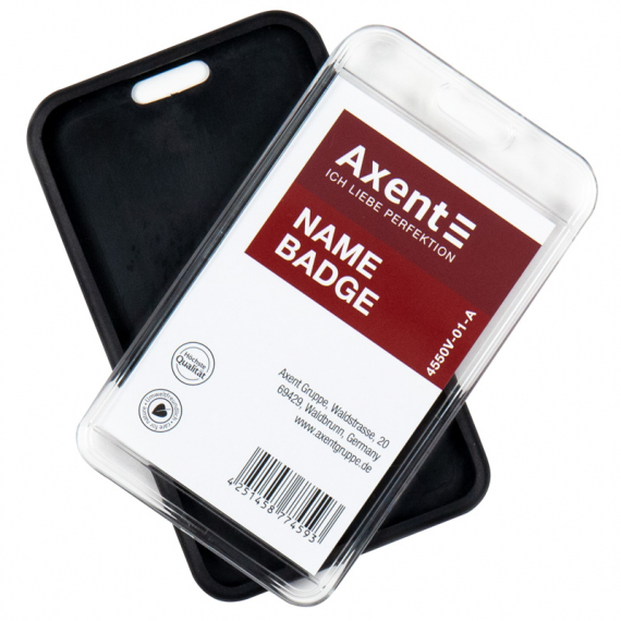 Фото - Бейдж-чохол SoftTouch матовий, чорний, 4550V(54*85мм) 47109 Фото - Бейдж-чохол SoftTouch матовий, чорний, 4550V(54*85мм) 47109