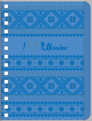Зошит В6/144 пл.обкл. УКРАЇНА. ОРНАМЕНТ  YES