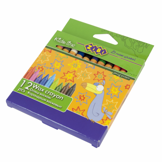 Фото - Олівці воскові, 12 кольорів 33621 Фото - Олівці воскові, 12 кольорів 33621