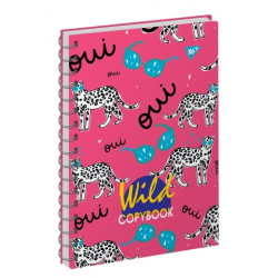 Фото - Блокнот для записів А6/64 кл. 7БЦ подв.спір, неон+лам.софт-тач 'WILD ANIMALS NEON' YES 61696