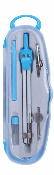 Фото - Готовальня COLLEGE 5 предметов, голубая 9183 Фото - Готовальня COLLEGE 5 предметов, голубая 9183