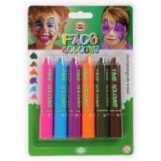 Фото - Фарби для обличчя, 6 шт., Mix colors 33965