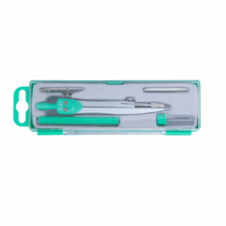 Фото - Готовальня BASIS 5 предметів, зелена 9177