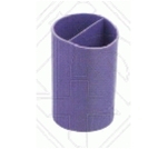 Стакан для ручек круглый на два отделения, фиолетовый  ZiBi