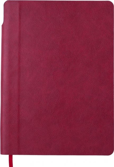 Фото - Блокнот діловий FRESH А5, 96 арк., Лінія, обкл. штучна шкіра, т.-червоний 57076