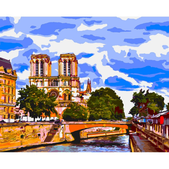 Фото - Набір, картина за номерами 'Слон', 40*50 см., SANTI 61367