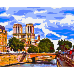 Набір, картина за номерами &quot;Слон&quot;, 40*50 см., SANTI