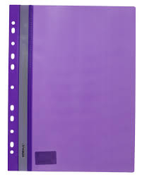 Фото - Папка-швидк., А4, PР,120/160 мкн. пр.верх, з європерф., фіолет., глянц., 5262, NORMA 36264