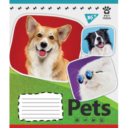 Фото - А5/12 кос. без д/л YES Pets shoot, зошит учнів. 57939