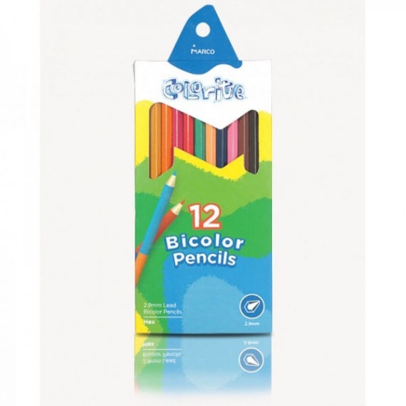 Фото - Кольоров. олівці 'MARCO' 12/24 двуцвет, Colorite (new) 22230