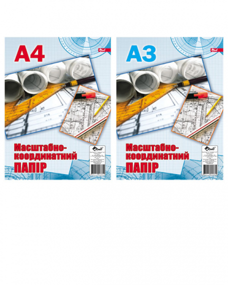 Фото - Масштабно-координатний папір А2ф.,200арк 36317