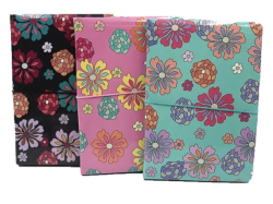 Фото - Блокнот А5 на гумці, 80 арк. 80гр., клітинка, кольоровий торець 63189