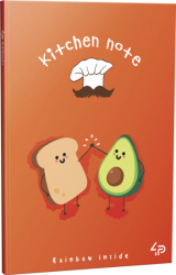 Блокнот TM Profiplan Artbook Rainbow &quot; Kitchen Note&quot;, avocado, A6