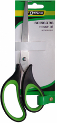 Ножиці, 21 см, універс., ергоном. гумов. ручки,  4-368, 4OFFICE