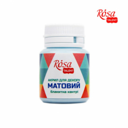 Фото - Акрил для декору  45, Блакитна кантрі, матовий, 20 мл, ROSA TALENT 38966