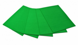 Фото - Кольорова ЕВА піна (Фоаміран)А4, EVA-1-014, 21х29,7см,1,00 мм 5 аркуш.зелений 59449