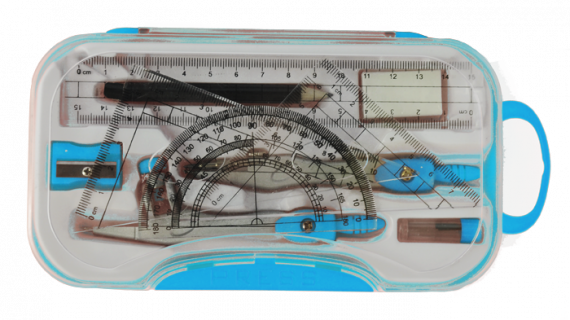 Фото - Готовальня 10 предметів, блакитний 32121 Фото - Готовальня 10 предметів, блакитний 32121