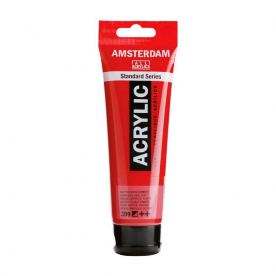 Фото - Фарба акрилова AMSTERDAM, (399) Нафтоловий червоний темний, 120 мл, Royal Talens 48588
