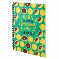 Блокнот на спіралі тверда обкл., А5, 96арк. BBH-4