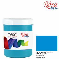 Фото - Фарба гуашева, 100мл, Блакитна, ROSA Studio 54748