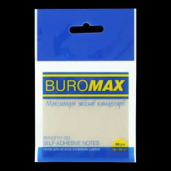 Фото - Блок Пластиковий для нотаток з клейким шаром 75x75мм, 50арк., Прозорий 63219