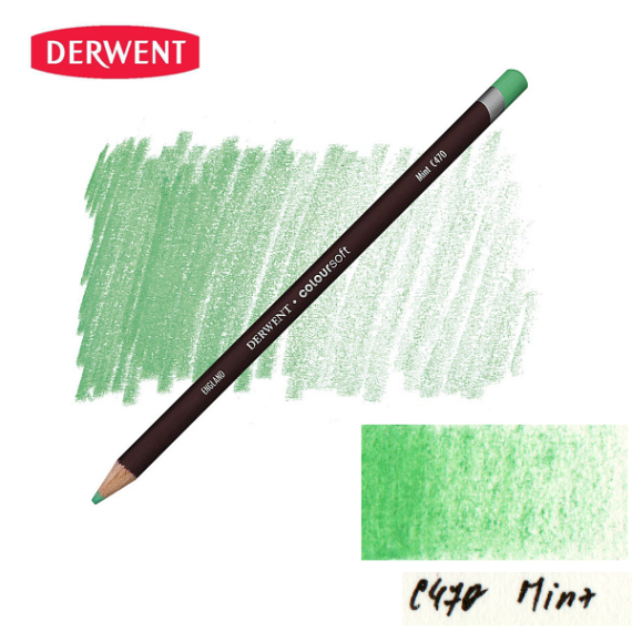 Фото - Олівець кольоровий Coloursoft (С470), М’ятний, Derwent 57447
