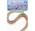 Папір для квіллінгу № 19, шир.7мм,дл. 700мм, 10 кольорів (уп.20)