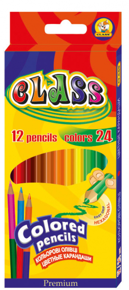 Фото - Олівці кольорові, 12 кол.,1612/2, PREMIUM, CLASS (уп.12) 40656 Фото - Олівці кольорові, 12 кол.,1612/2, PREMIUM, CLASS (уп.12) 40656