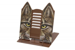 Підставка для книг металева 20*26см, Вовк