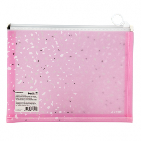 Фото - Папка на блискавці zip-lock, А5+, Shine, рожева 47132