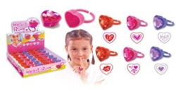 Штампи дитячі &quot;Обручка Серце&quot; 6 видів, в дісплеї (уп.36)
