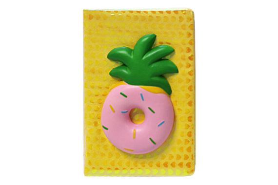Фото - Блокнот А5 з сквішем 80арк, 80г/м2 Донат ананас 63716 Фото - Блокнот А5 з сквішем 80арк, 80г/м2 Донат ананас 63716