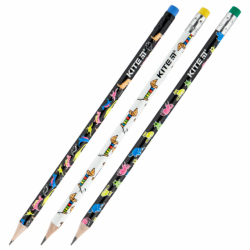 Фото - Олівець графітний з гумкою, 36шт., туба Kite 53122