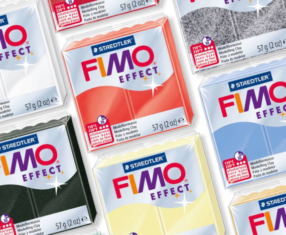 Фото - Пластика Effect, Біла з блискітками, 57г, Fimo 42830 Фото - Пластика Effect, Біла з блискітками, 57г, Fimo 42830