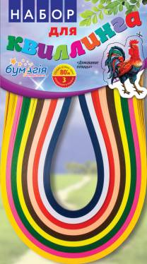 Фото - Набір для квіллінгу 3мм*300мм 'Птахи', 9 кол.по 25 стрічок.4 види 23352