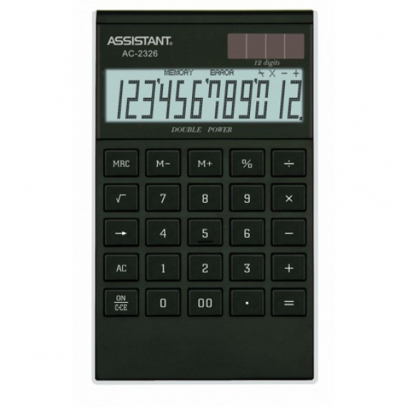 Фото - Калькулятор ASSISTANT АС-2326 (black/silver) 40246 Фото - Калькулятор ASSISTANT АС-2326 (black/silver) 40246