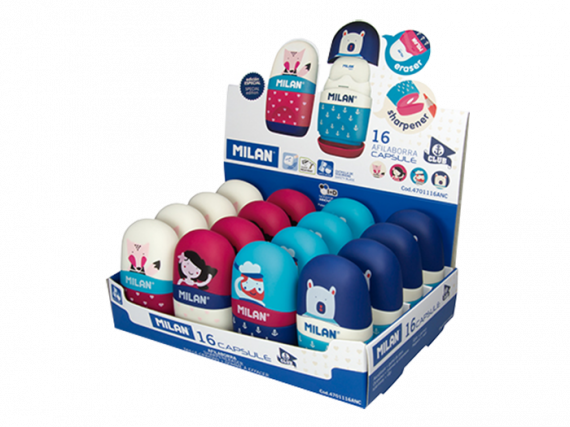 Фото - Гумка + чинка Capsule ANCHOR CLUB, дисплей (уп.16) 26252 Фото - Гумка + чинка Capsule ANCHOR CLUB, дисплей (уп.16) 26252