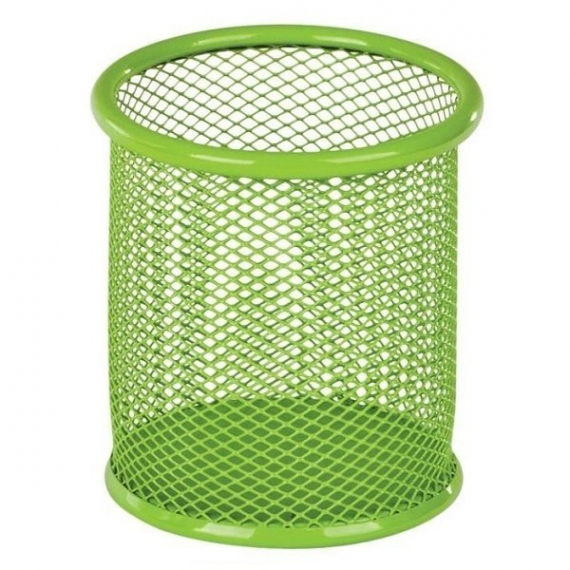 Фото - Підставка для ручок кругла 90х90х100мм, металева, салатовий 9294