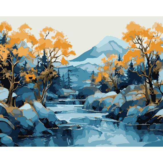 Фото - Картина за номерами SANTI 'Гори'  40*50 см з мет.фарбами 63521