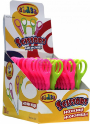 Фото - Ножиці дитячі, 12,6см з лінійкою 5 см, 2-кол. ручки, 4284, CLASS (уп.24) 40660